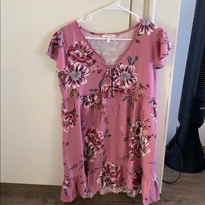 A pink Maurices spring dress